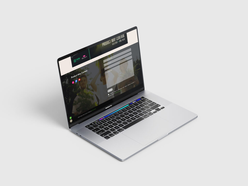 Stopka z formularzem kontaktowym